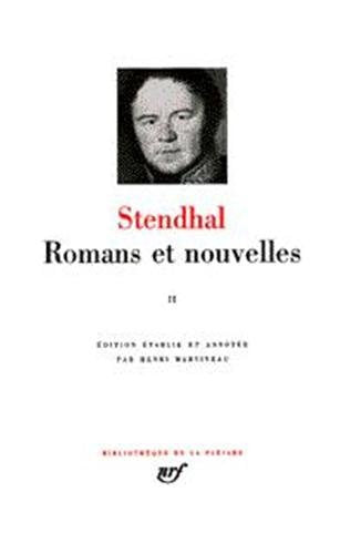 Stendhal : Romans et nouvelles, tome 2