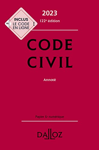 Code civil 2023 122ed - Annoté