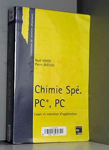 Chimie Spé: PC*, PC