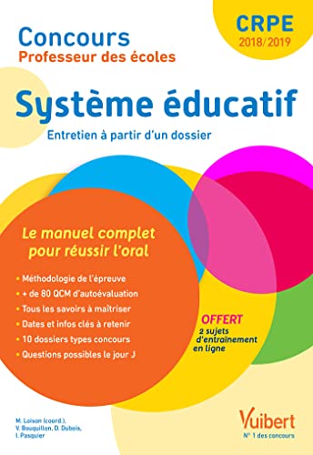 Concours Professeur des écoles - Système éducatif - Le manuel complet pour aborder l'oral: Entretien avec le jury - CRPE 2018