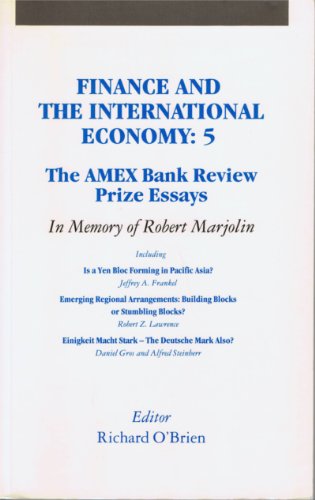 Finance and the International Economy 5: The Amex Bank Review Prize Essays