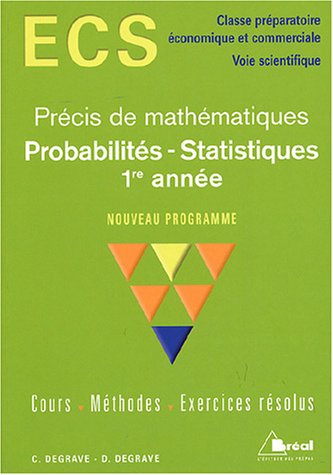 Précis de Mathématiques Probabilités et statistiques 1e année