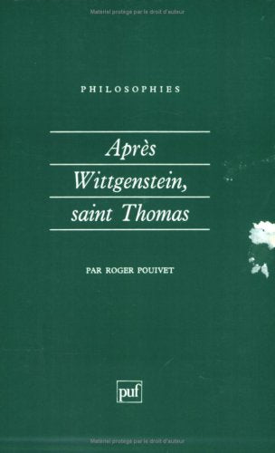 Après Wittgenstein, saint Thomas
