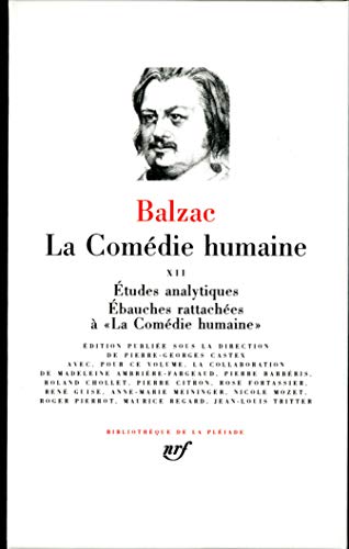Balzac : La Comédie humaine, tome 12