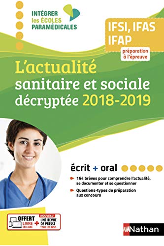L'actualité sanitaire et sociale décryptée - Ecrit - Oral - 2018/2019