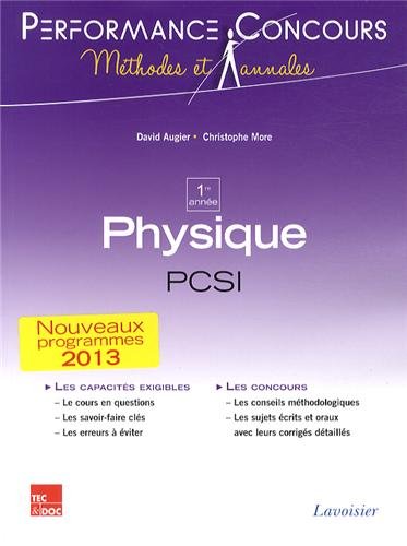 Physique PCSI 1re année