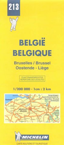 Carte routière : Bruxelles - Oostende - Liège, N° 213
