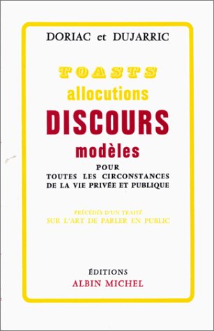 TOASTS ALLOCUTIONS DISCOURS MODELES