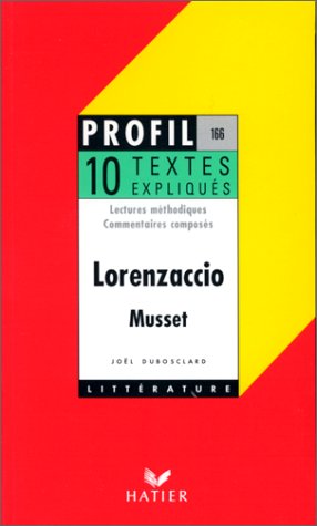 Musset : Lorenzaccio, textes expliqués