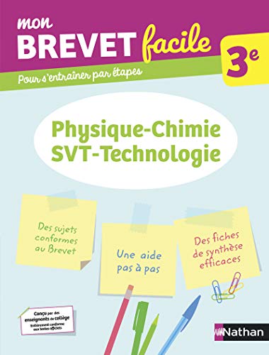Physique-Chimie-SVT-Technologie 3e - Mon Brevet facile - Préparation à l'épreuve du Brevet 2024 (3)