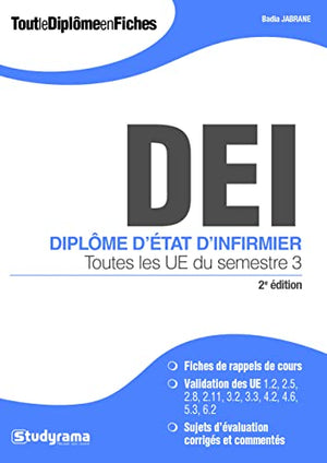 DEI Diplôme d'état d'infirmier (semestre 3)