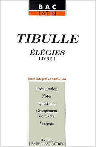 Élégies premier livre / Tibulle