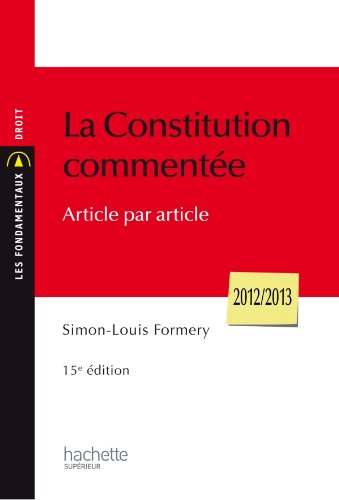 La Constitution commentée