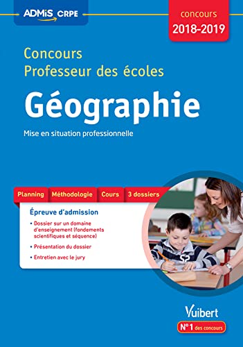 Concours Professeur des écoles - Géographie - Mise en situation professionnelle: Concours CRPE 2018-2019