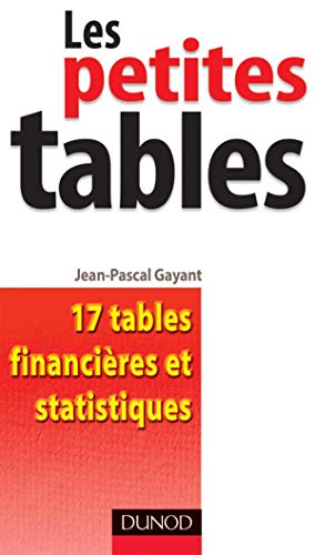 Les petites tables: 17 Tables financières et statistiques