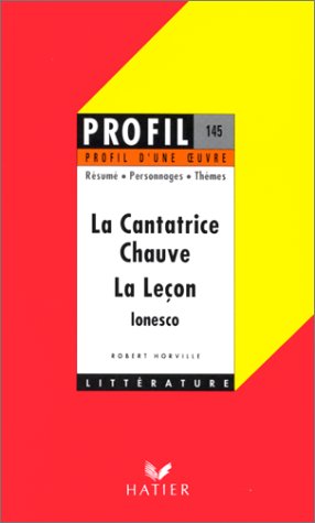 "La cantatrice chauve" (1950), "La leçon"(1951), Ionesco