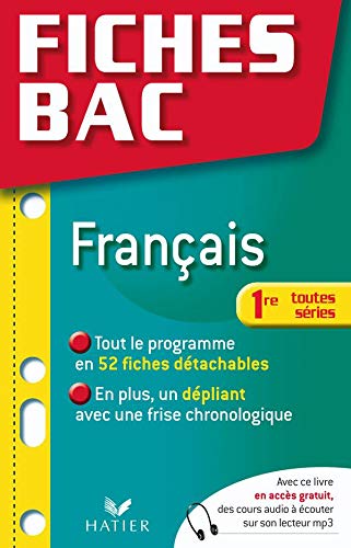Fiches Bac Français 1re Toutes séries