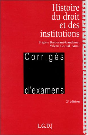 Histoire du droit et des institutions