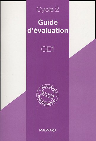 Guide d'évaluation CE1