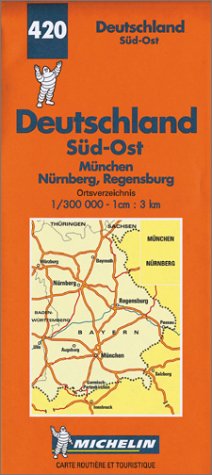 Carte routière : Allemagne Sud-Est, N° 420
