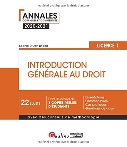 Introduction générale au droit - L1 (2020-2021)