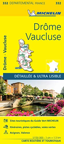 Carte Départemental Michelin Drôme, Vaucluse