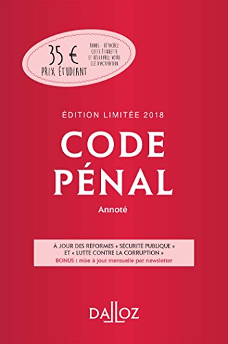 Code pénal 2018