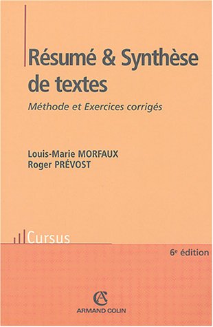 Résumé et Synthèse de textes : Méthode et Exercices corrigés