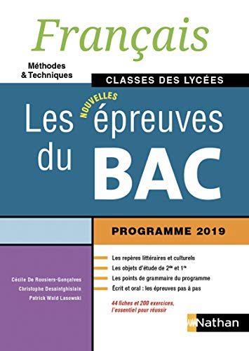 Français Les nouvelles épreuves du Bac classes des lycées