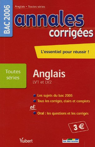 Anglais Bac Toutes séries (LV1 et LV2)