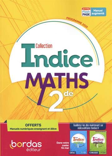 Maths 2de Indice: Specimen enseignant
