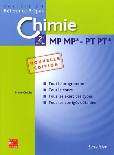 Chimie 2e année MP MP* - PT PT*