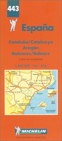 Carte routière : Espagne Nord-Est - Baléares, N° 443