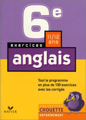 Chouette entraînement : anglais, de la 6e à la 5e