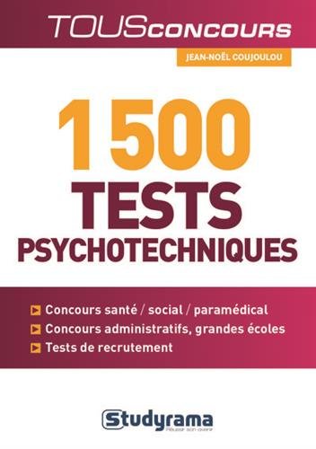 1 500 tests psychotechniques