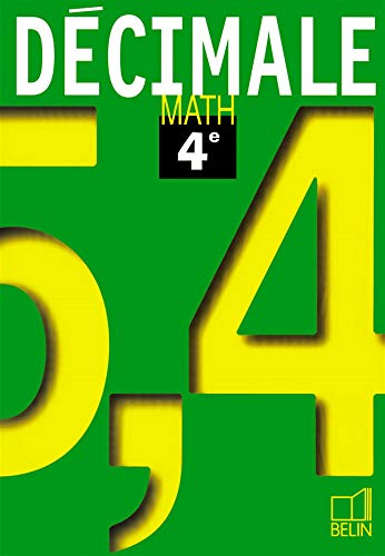 Math 4e 98 - livre de l'élève