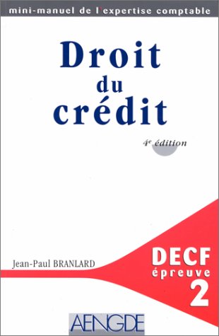 Decf Epreuve N° 2 Droit Du Credit