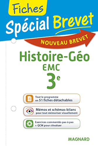 Spécial Brevet - Fiches Histoire-Géo EMC 3e - Nouveau programme 2016