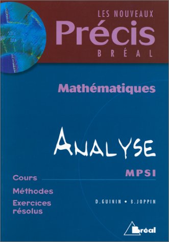 Mathématiques, tome 2 : Analyse, MPSI