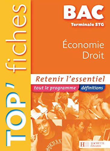 Top'Fiches Economie Droit Terminale STG