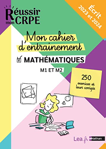Mon cahier d'entrainement Mathématiques M1 et M2