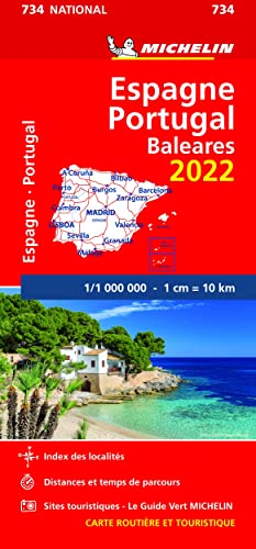 Carte Nationale Espagne, Portugal 2022
