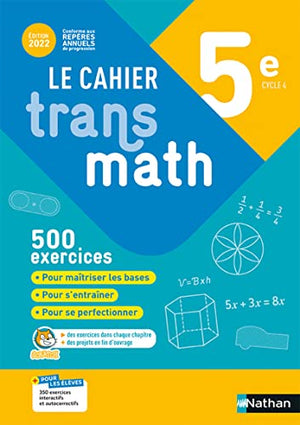 Cahier Transmath 5e