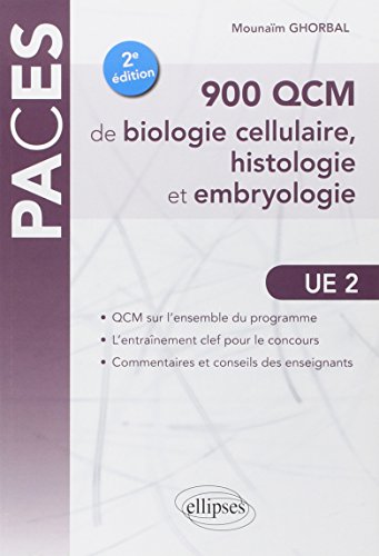 900 QCM de Biologie Cellulaire, Histologie et Embryologie UE2