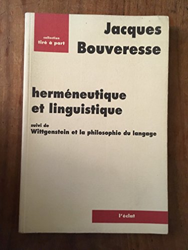 Herméneutique et Linguistique