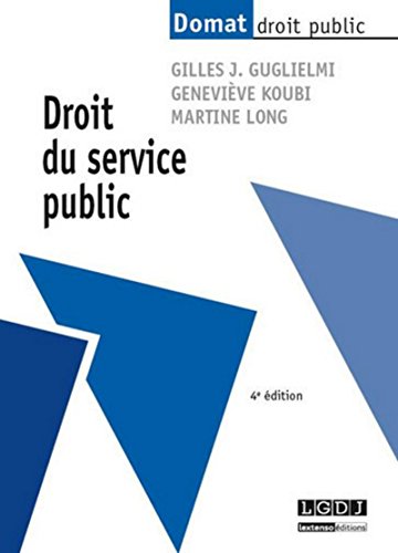 Droit du service public, 4ème Ed.