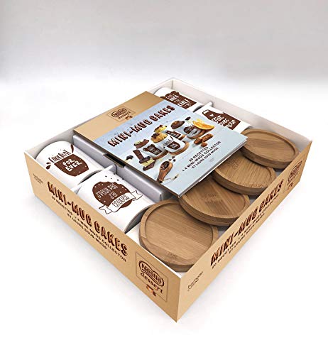 Coffret Mini-mug cakes + sous-mugs Nestlé: 20 recettes + 4 mini-mugs collector et leurs sous-mugs