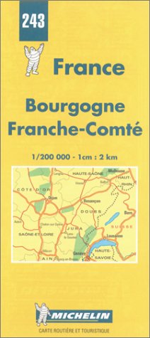 Carte routière : Bourgogne - Franche-Comté, N° 243
