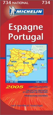 Carte routière : Espagne - Portugal