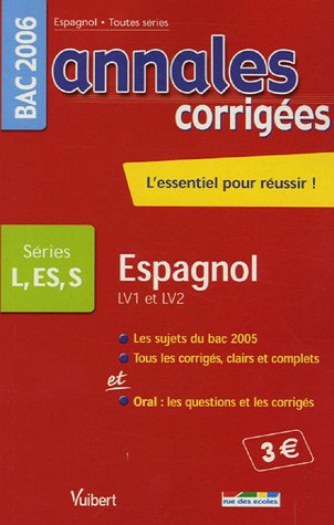 Espagnol Bac L, ES, S (LV1 et LV2)
